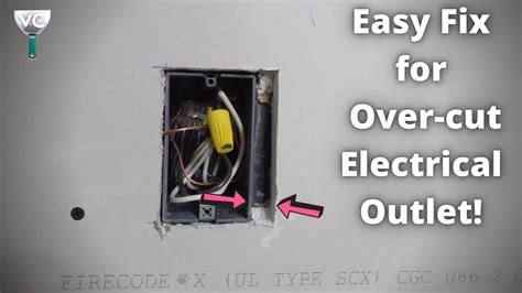 sheet metal flange for outlets boxes that are overcut|oversized outlet hole fix.